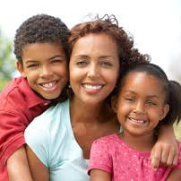 Mom and kids Mom and kids