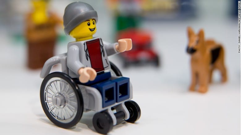 LEGO in a wheelchair LEGO in a wheelchair