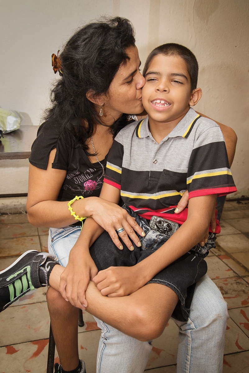 Javier with his mother Javier with his mother