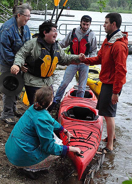 kayaking at family retreat kayaking at family retreat