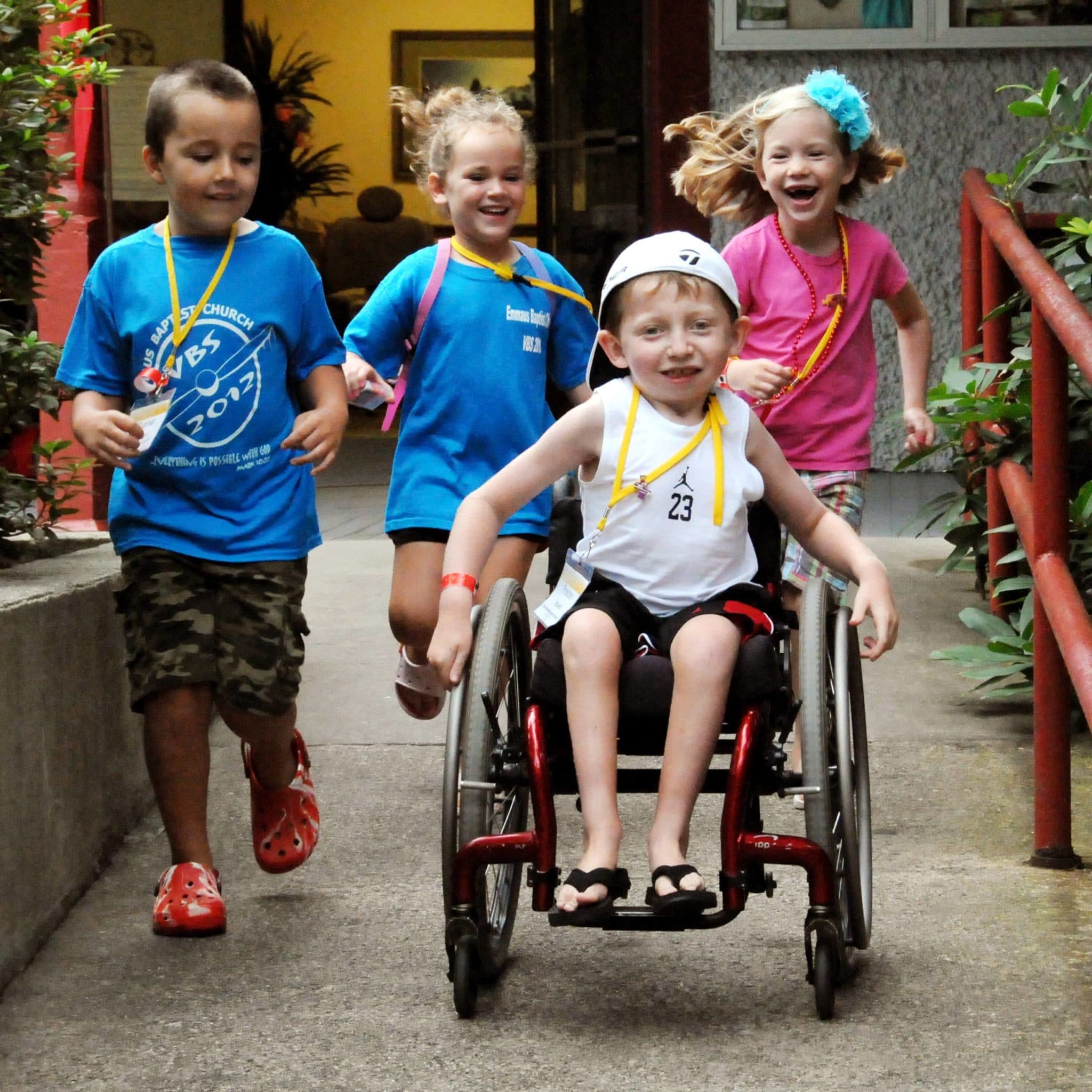 Kids playing at Family Retreat Kids playing at Family Retreat