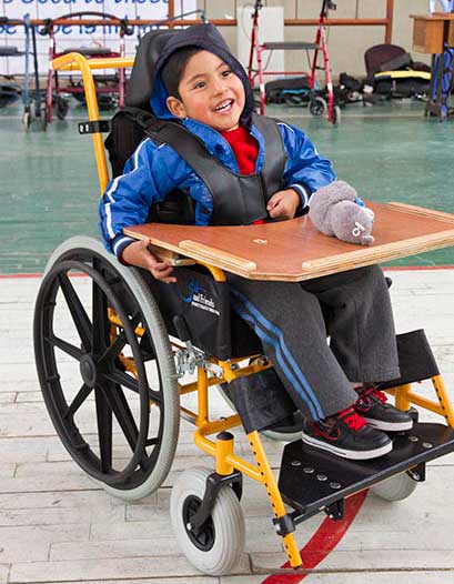 Brayan in wheelchair Brayan in wheelchair