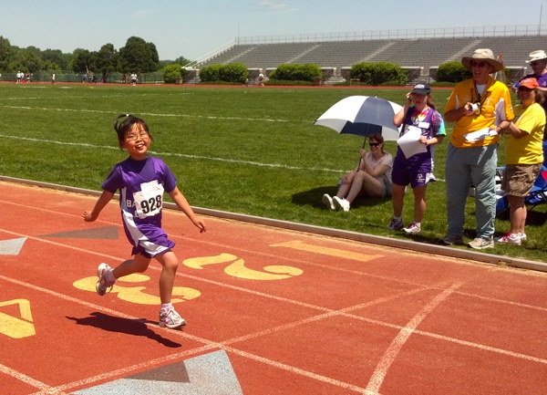 Chloe Racing at the Special Olympics Chloe Racing at the Special Olympics