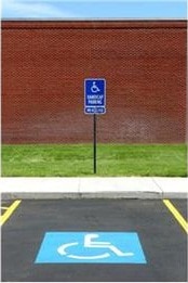 handicap parking spot handicap parking spot