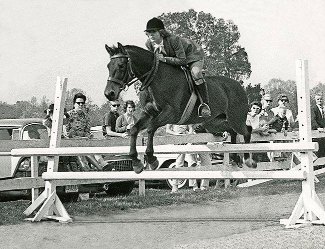 Joni riding a horse when she was young Joni riding a horse when she was young