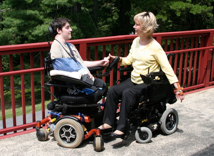 Jeremy and Joni holding hands