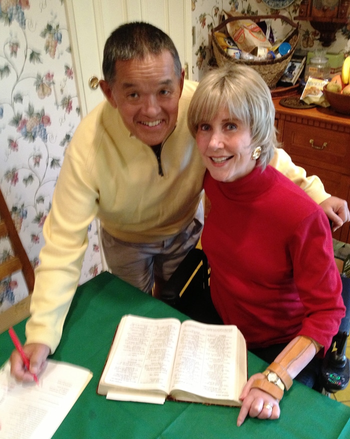 Ken and Joni reading the Bible Ken and Joni reading the Bible