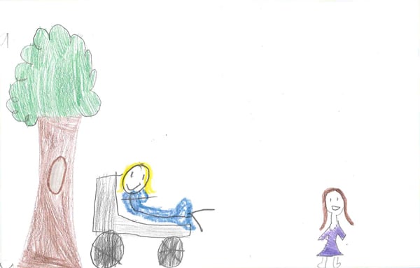 Mia's drawing of Joni Mia's drawing of Joni