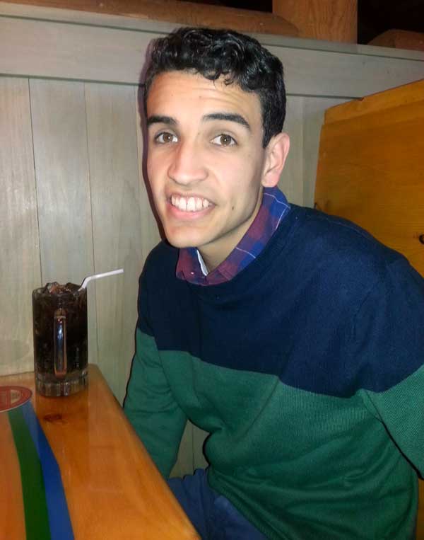 Samuel at a restaurant Samuel at a restaurant