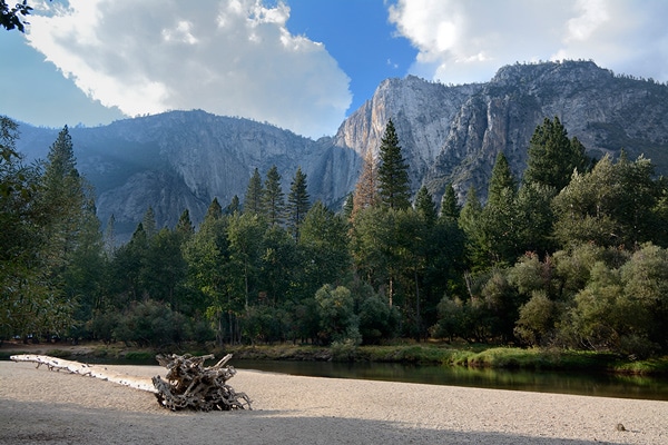 Yosemite Falls from Housekeeping Camp Yosemite Falls from Housekeeping Camp
