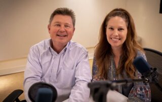 Steve Bundy and Crystal in the recording studio