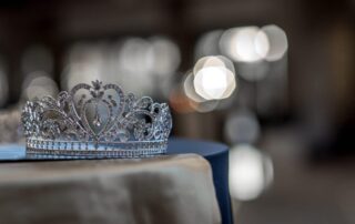 A crystal studded crown