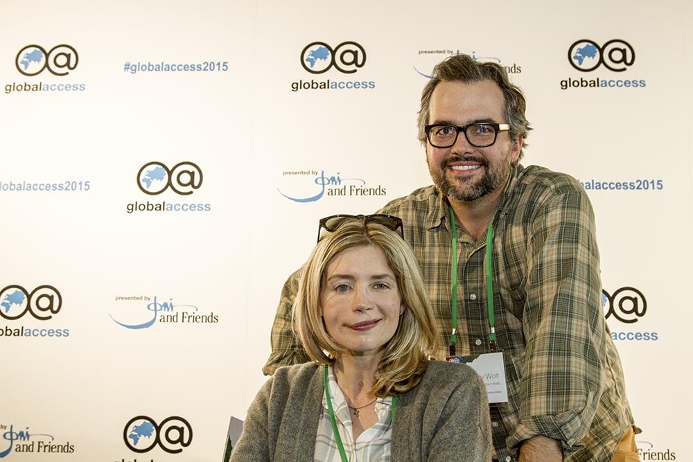 A couple poses for a photo at Global Access Conference