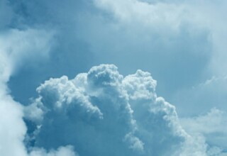 a picture of clouds in a blue sky