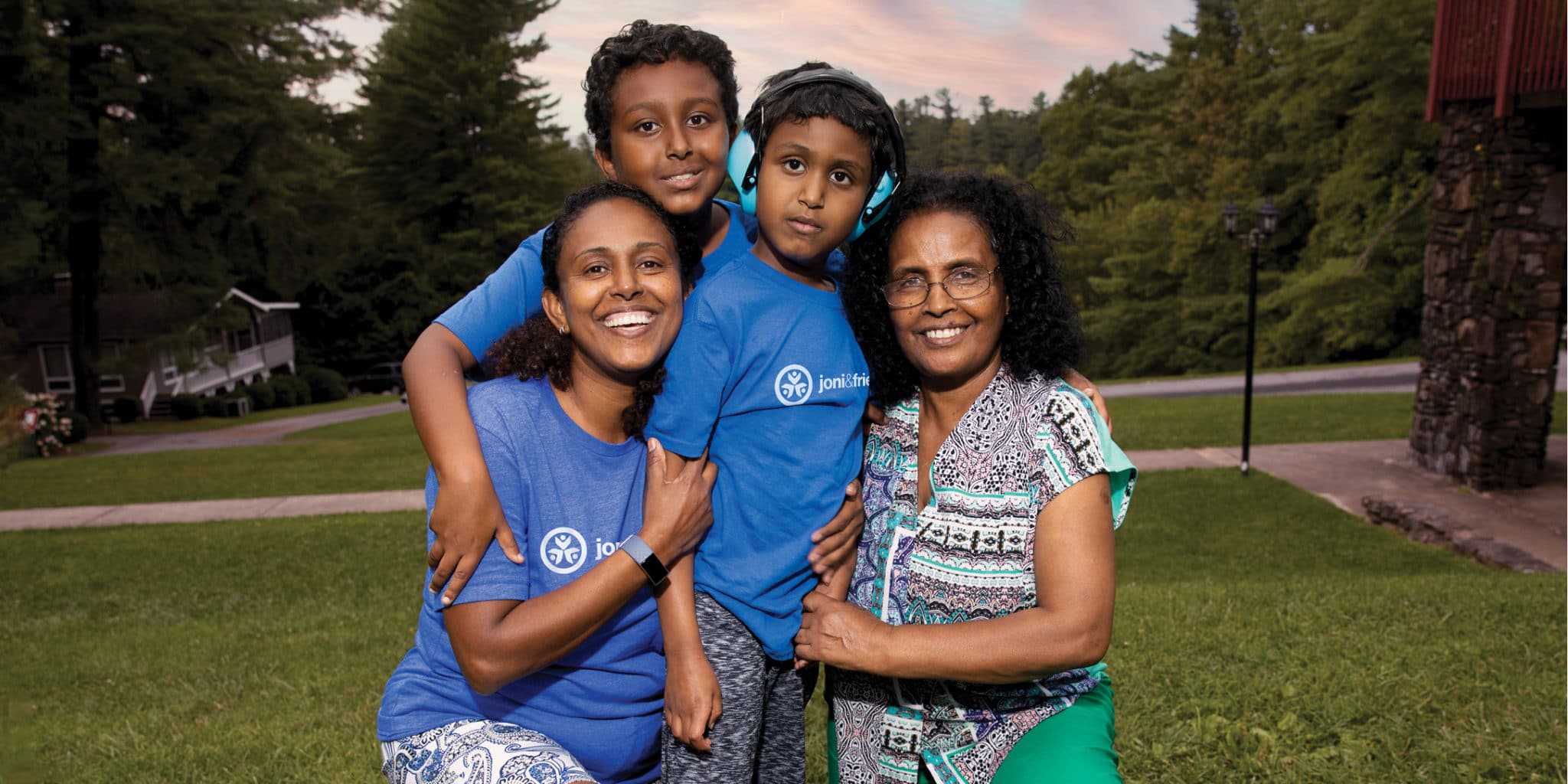 A family at Retreat