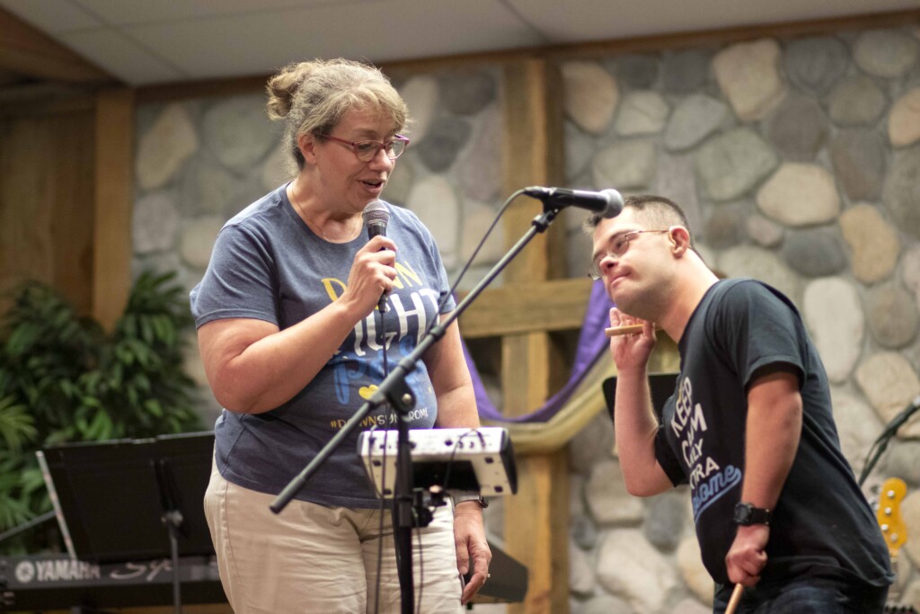 Shauna and BJ performing at the Family Retreat.