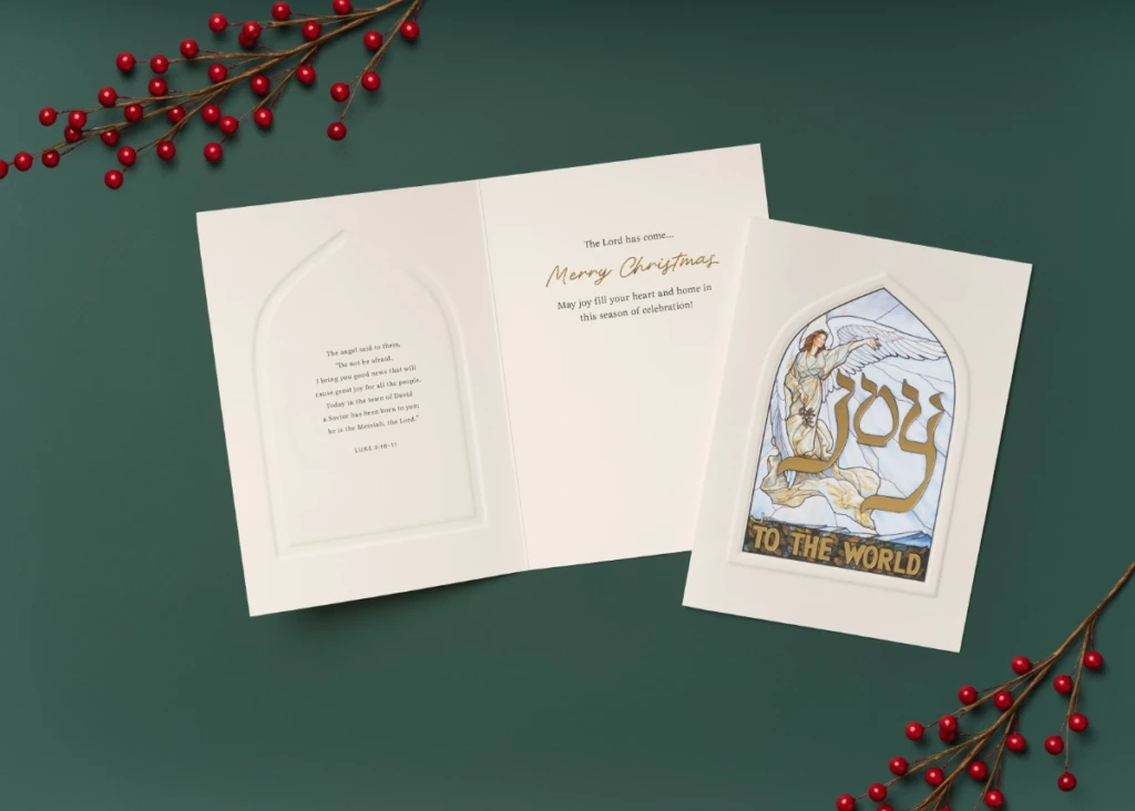 Joy to the World Christmas Card interior