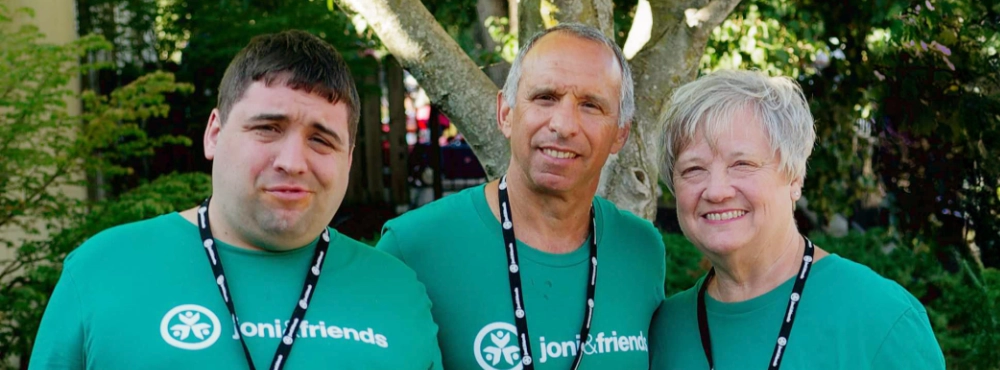 People pose for a photo at Family Retreat