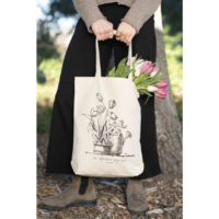 Floral Canvas Tote Bag
