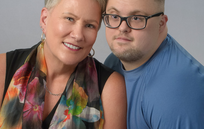 Roberta Dunn with her son Todd, who has Down syndrome.