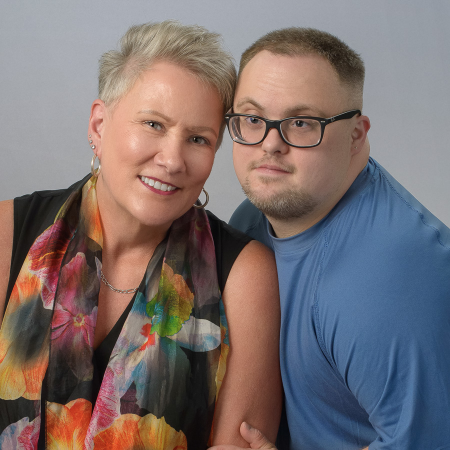 Roberta Dunn with her son Todd, who has Down syndrome.