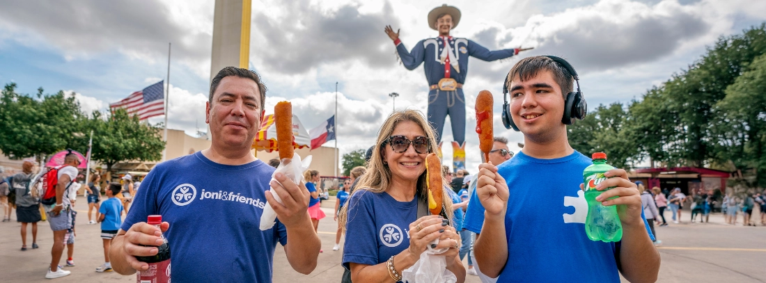 A family at the Texas State Fair