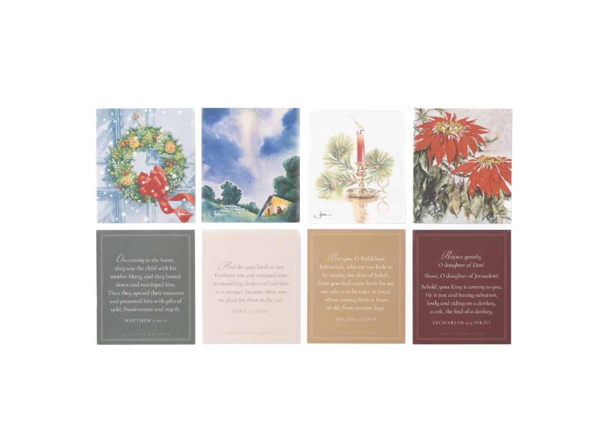 All Advent Scripture cards front and back