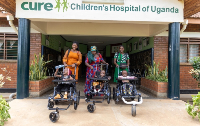 The first families to benefit from the partnership between CURE International and Joni and Friends are ready to navigate the world using specialized Cub wheelchairs.