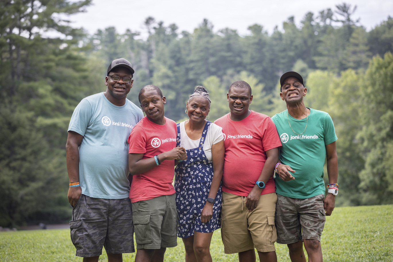 Deondre, Emmanuel, Fredrea, Joshua, and Joe at Family Retreat.