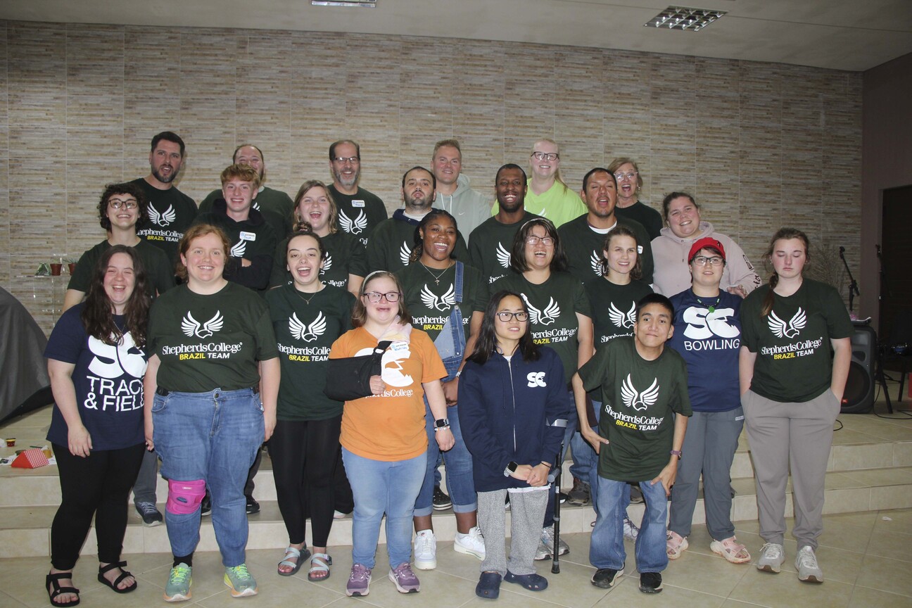 A group photo of Shepherds College interns in Brazil.