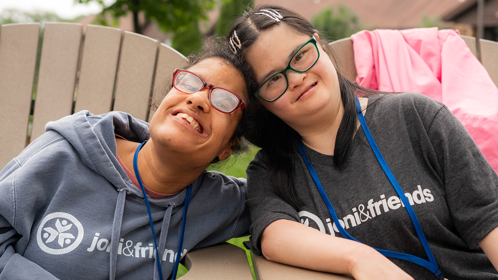 People pose for a photo at Family Retreat