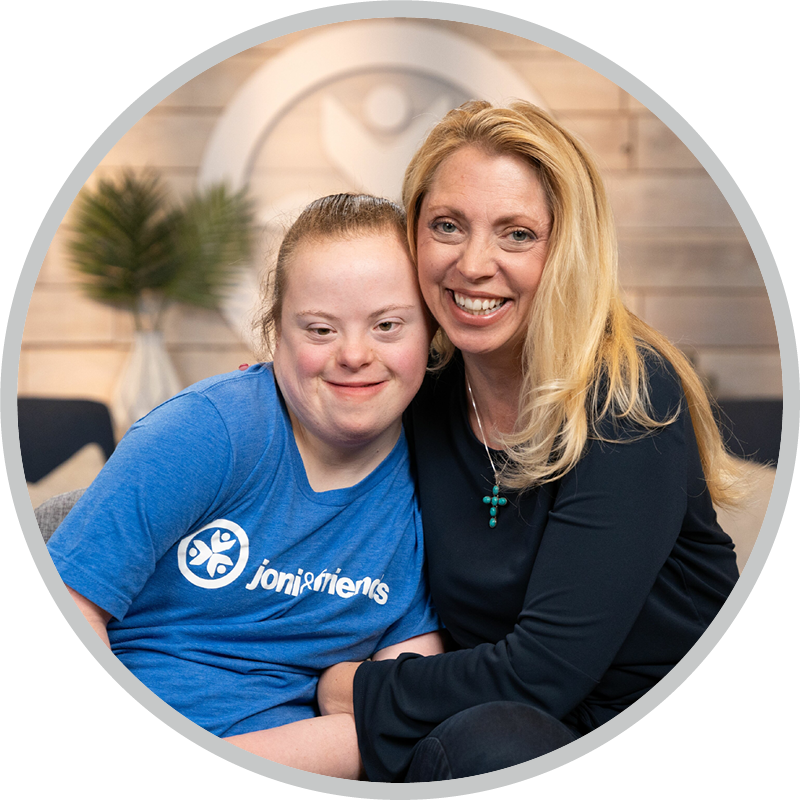 Sarah and Shauna smiling for the camera.