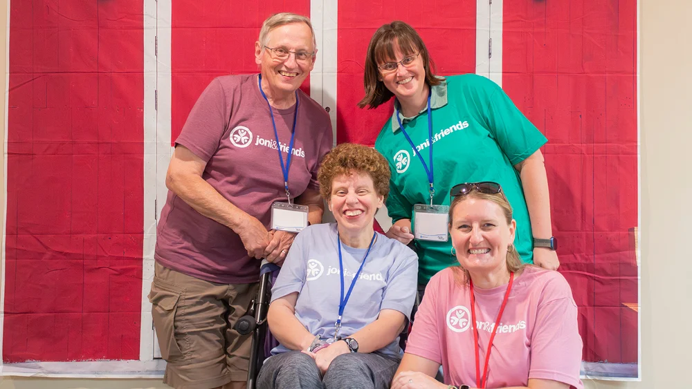 Joni and Friends events People pose for a photo at a Joni and Friends event